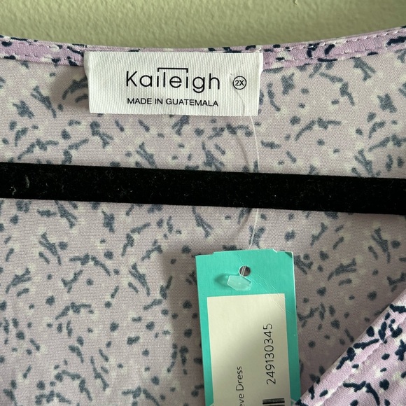 Kaileigh Purple Ruffled Wrap Midi Dress - Picture 3 of 3